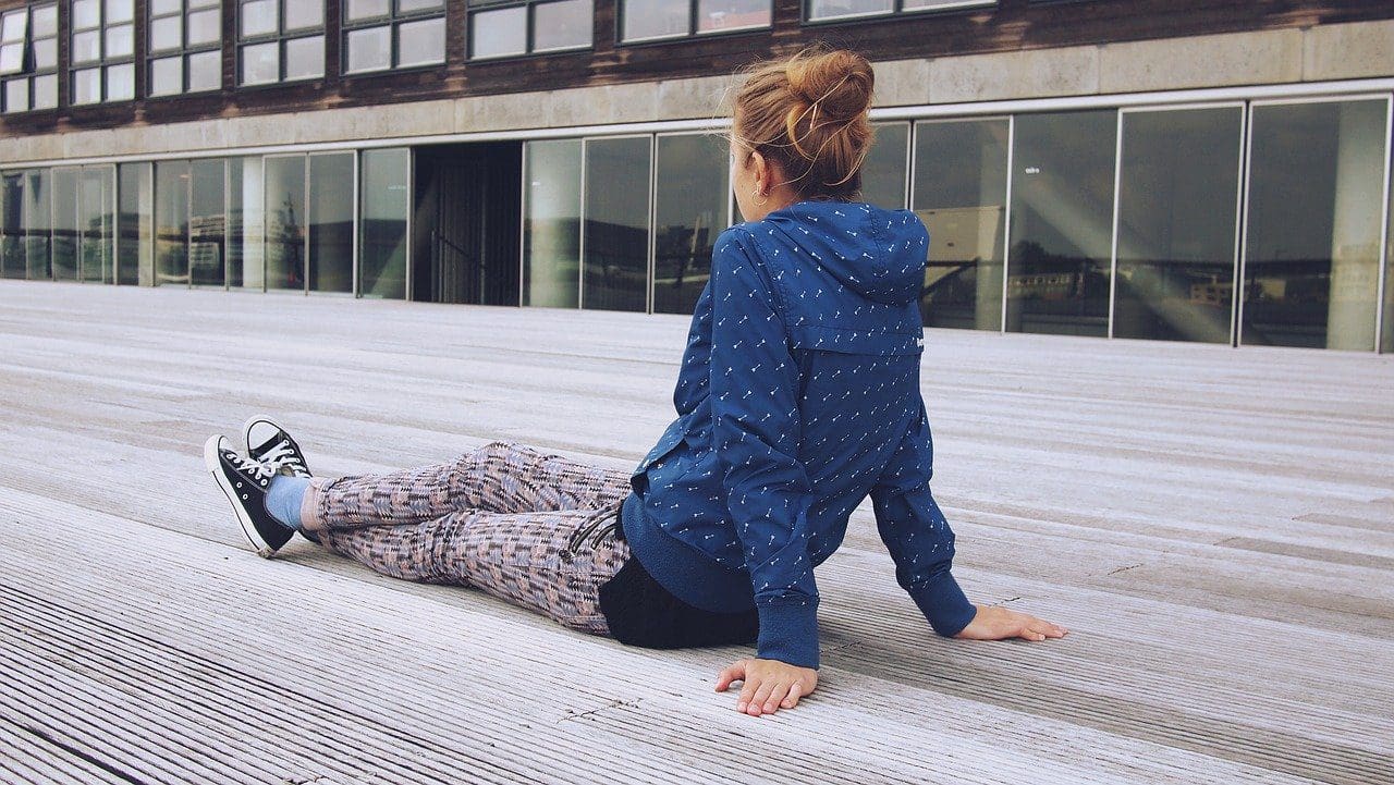 Girl taking in the view of Amsterdam