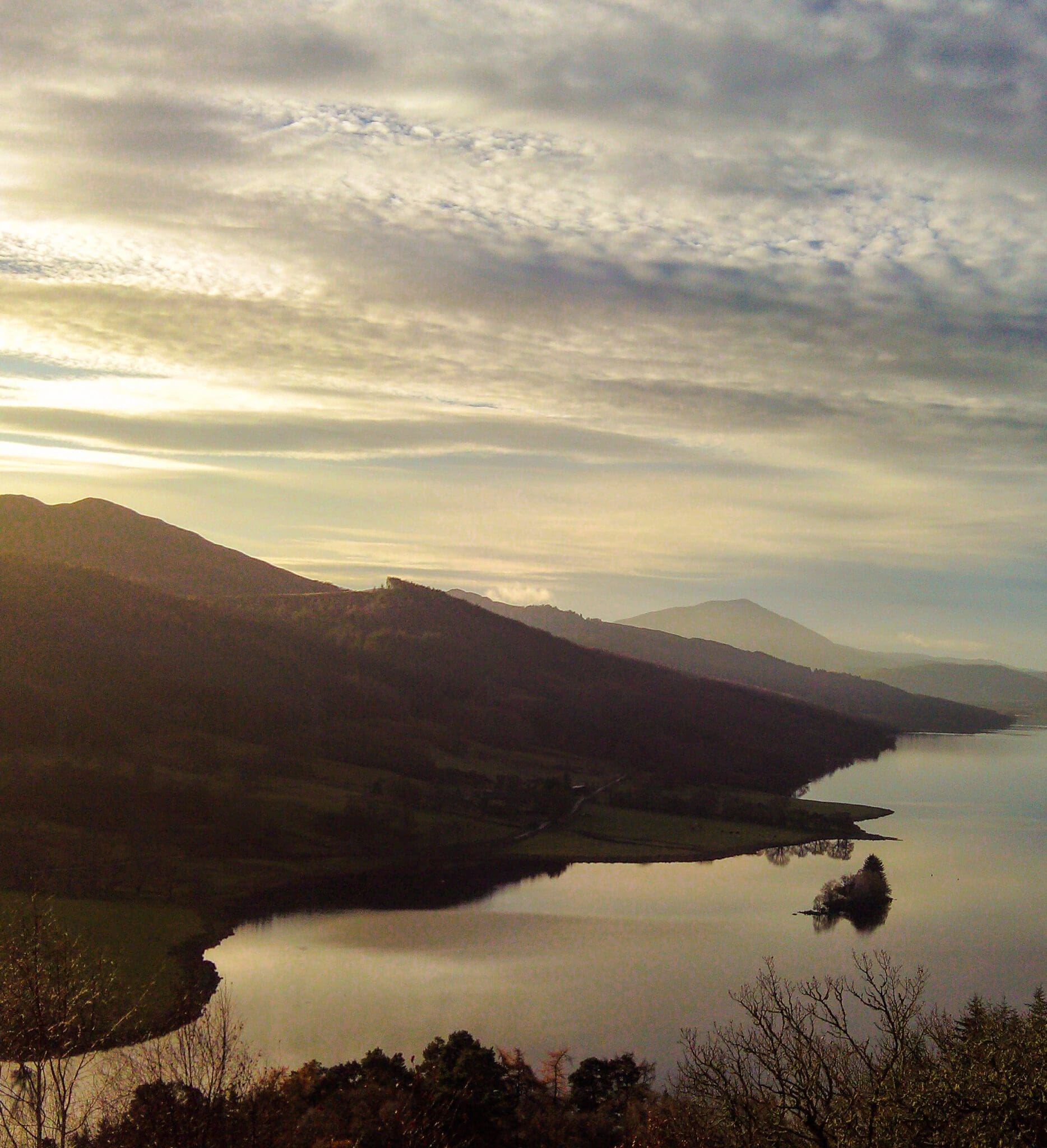 Lake view in Scottish Highlands