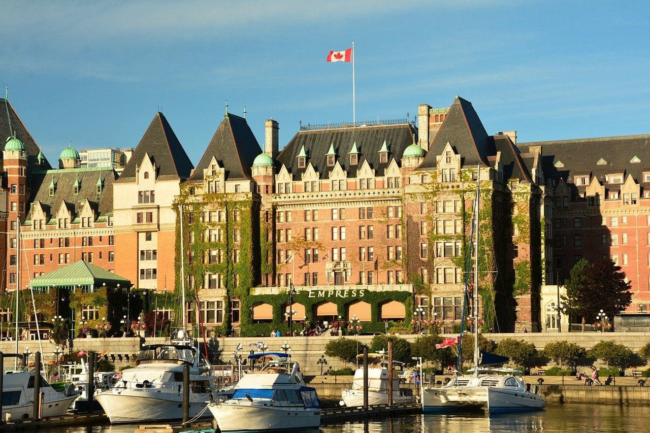 Empress hotel on Vancouver island in British Columbia, Canada