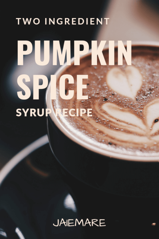 Cup of pumpkin spice latte.